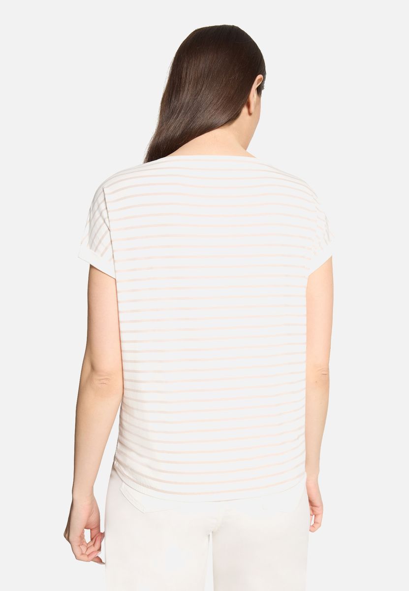 Kurzarm-Shirt mit floralem Mesh-Print