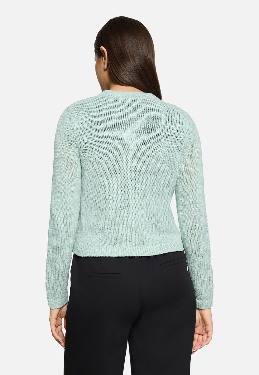 Schicker Strick-Cardigan mit Rundhals