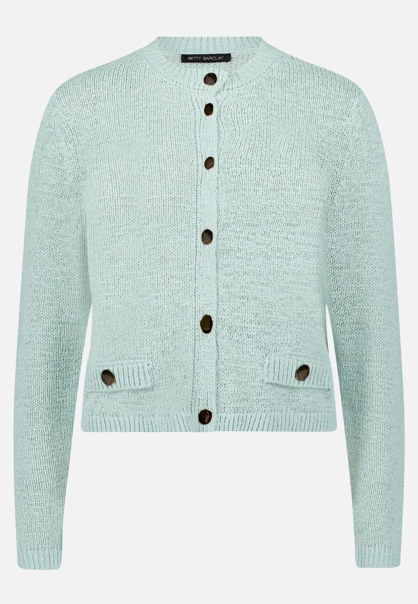 Schicker Strick-Cardigan mit Rundhals