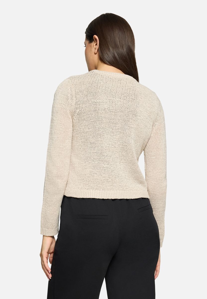 Schicker Strick-Cardigan mit Rundhals