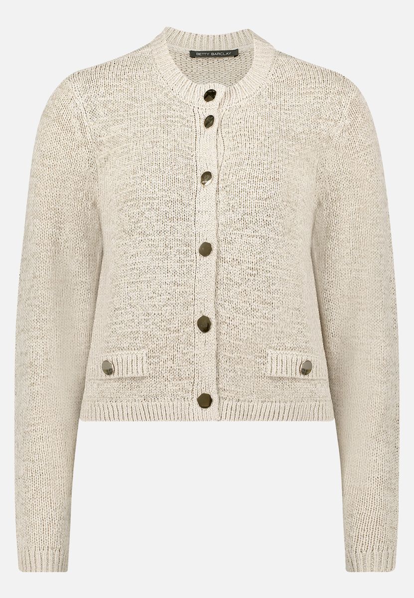 Schicker Strick-Cardigan mit Rundhals