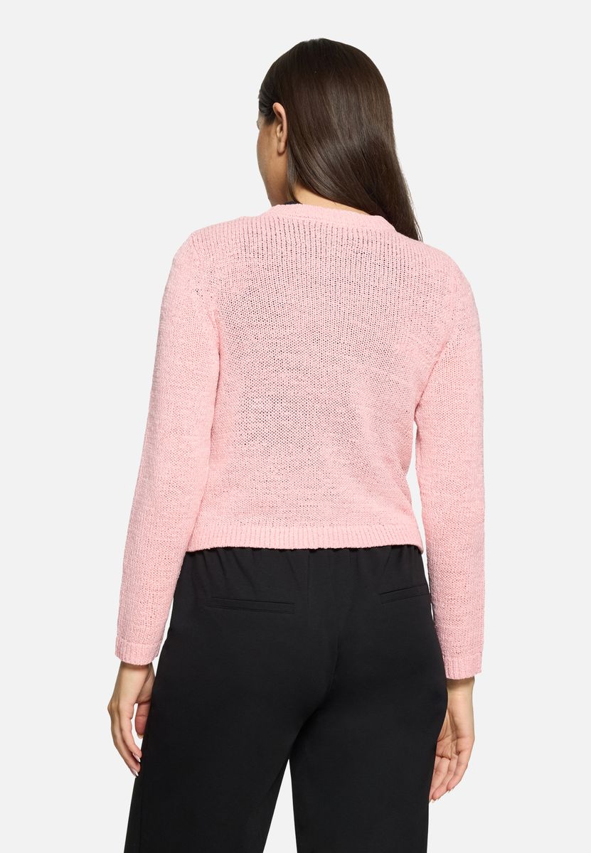 Schicker Strick-Cardigan mit Rundhals