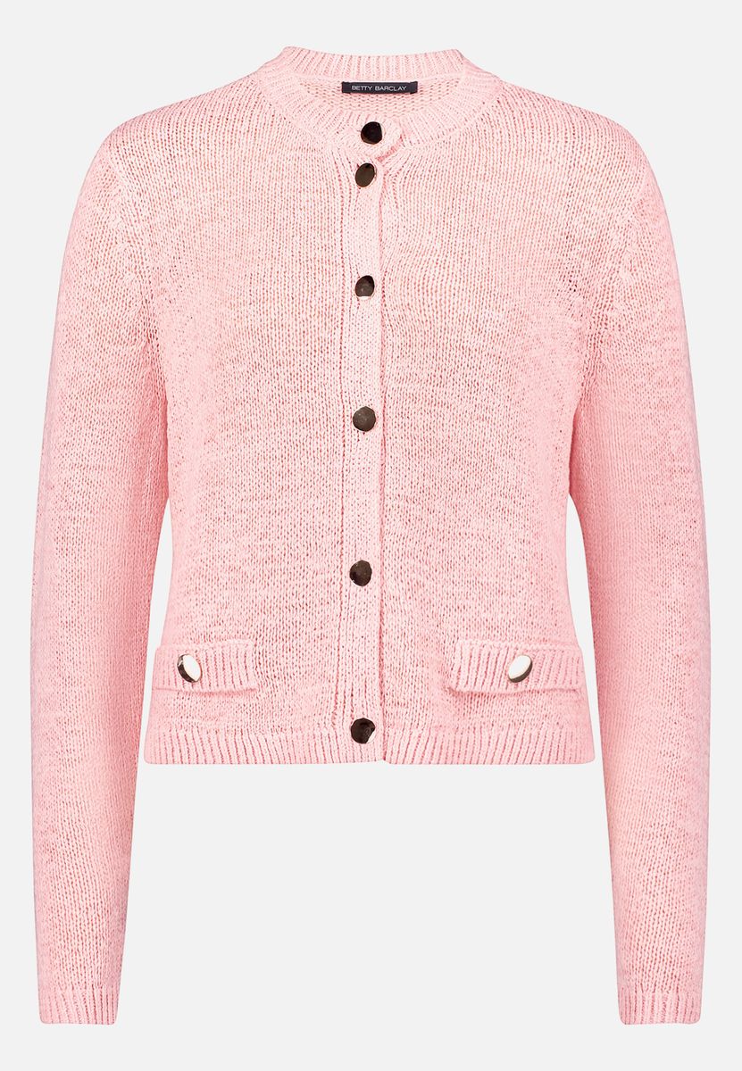 Schicker Strick-Cardigan mit Rundhals