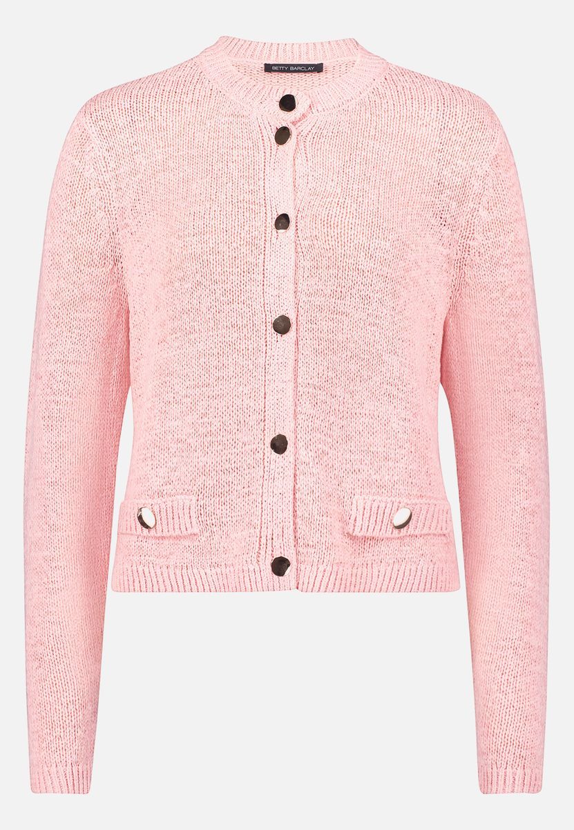 Schicker Strick-Cardigan mit Rundhals