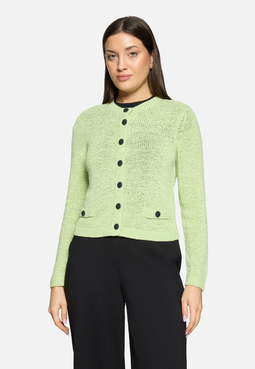 Schicker Strick-Cardigan mit Rundhals