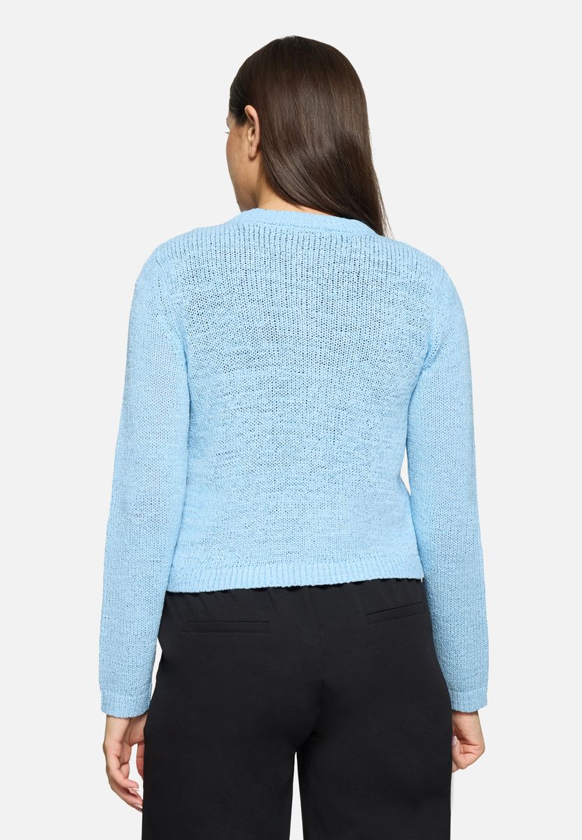 Schicker Strick-Cardigan mit Rundhals