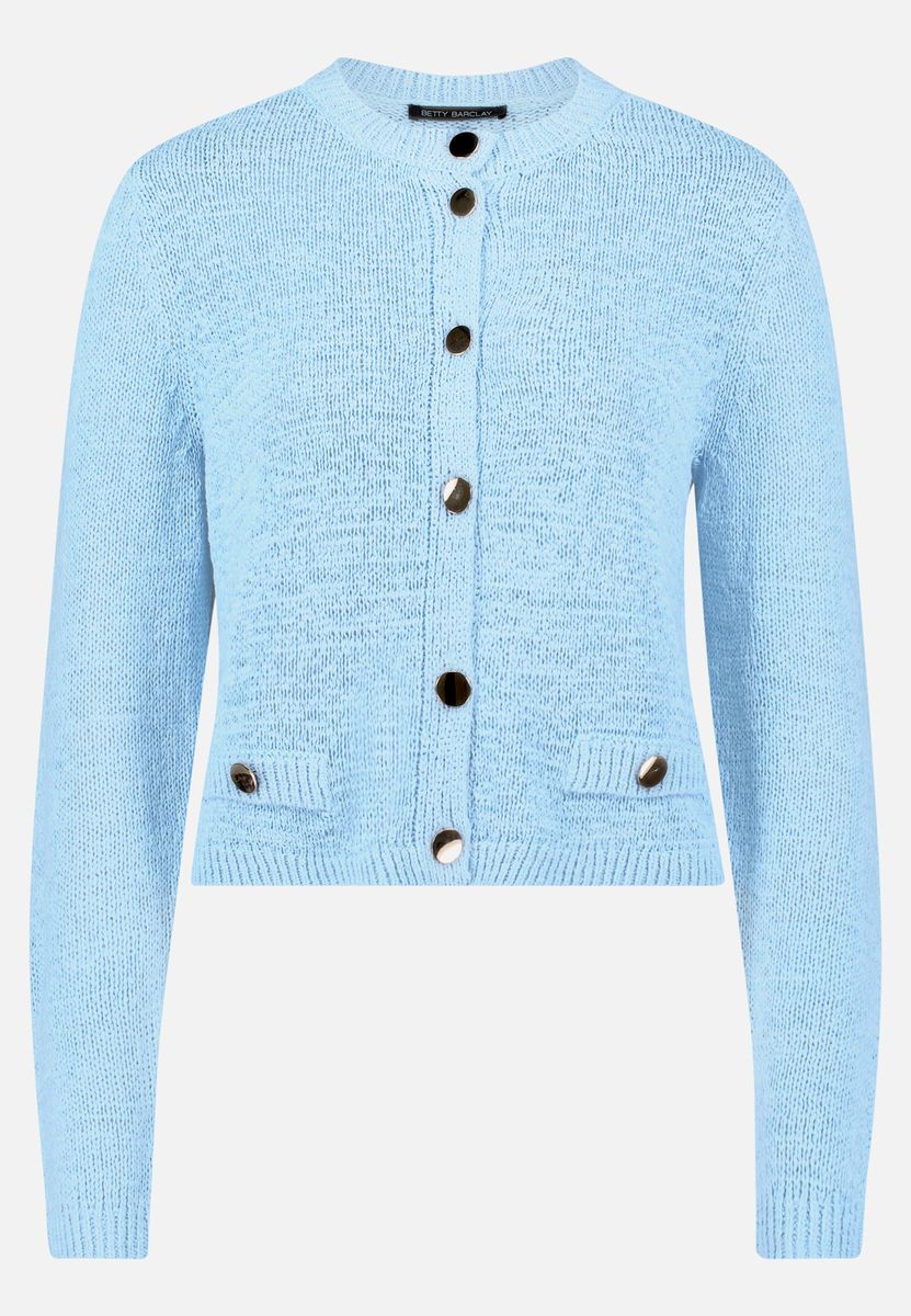 Schicker Strick-Cardigan mit Rundhals