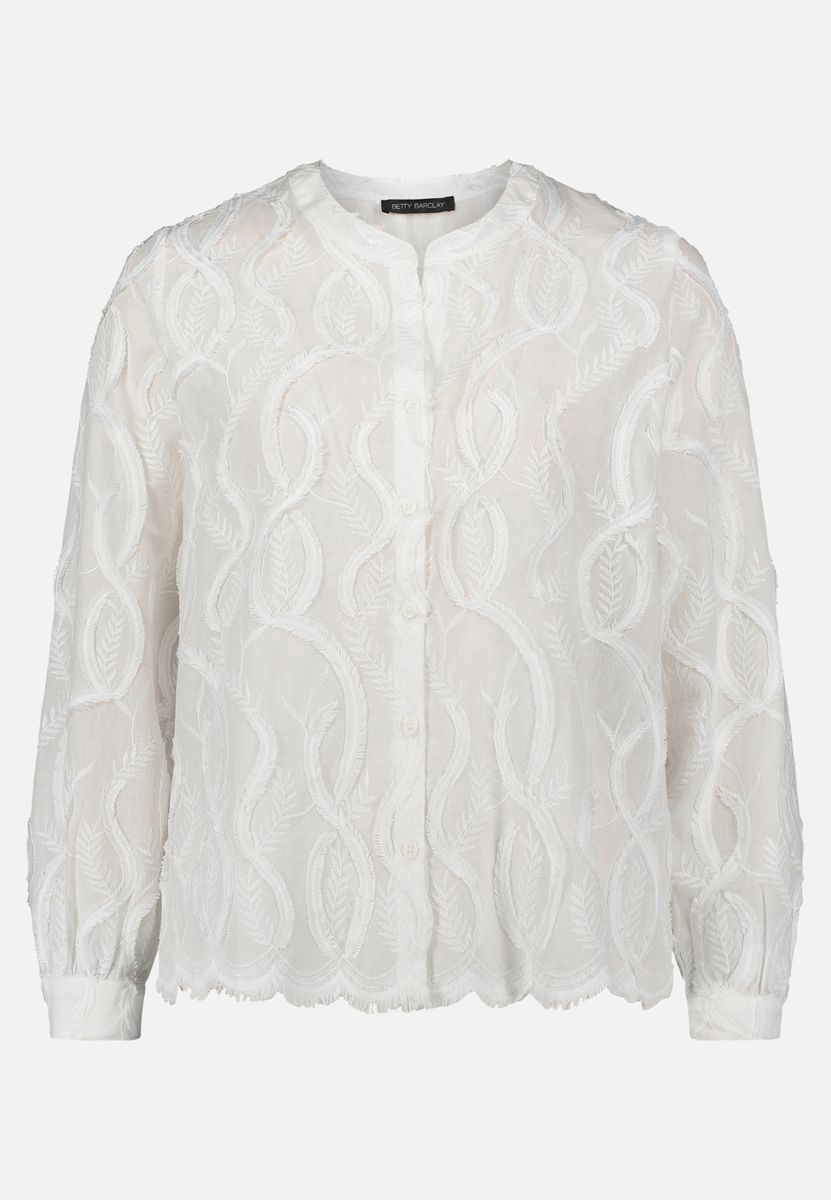 Elegante Spitzenbluse mit Blumenmuster