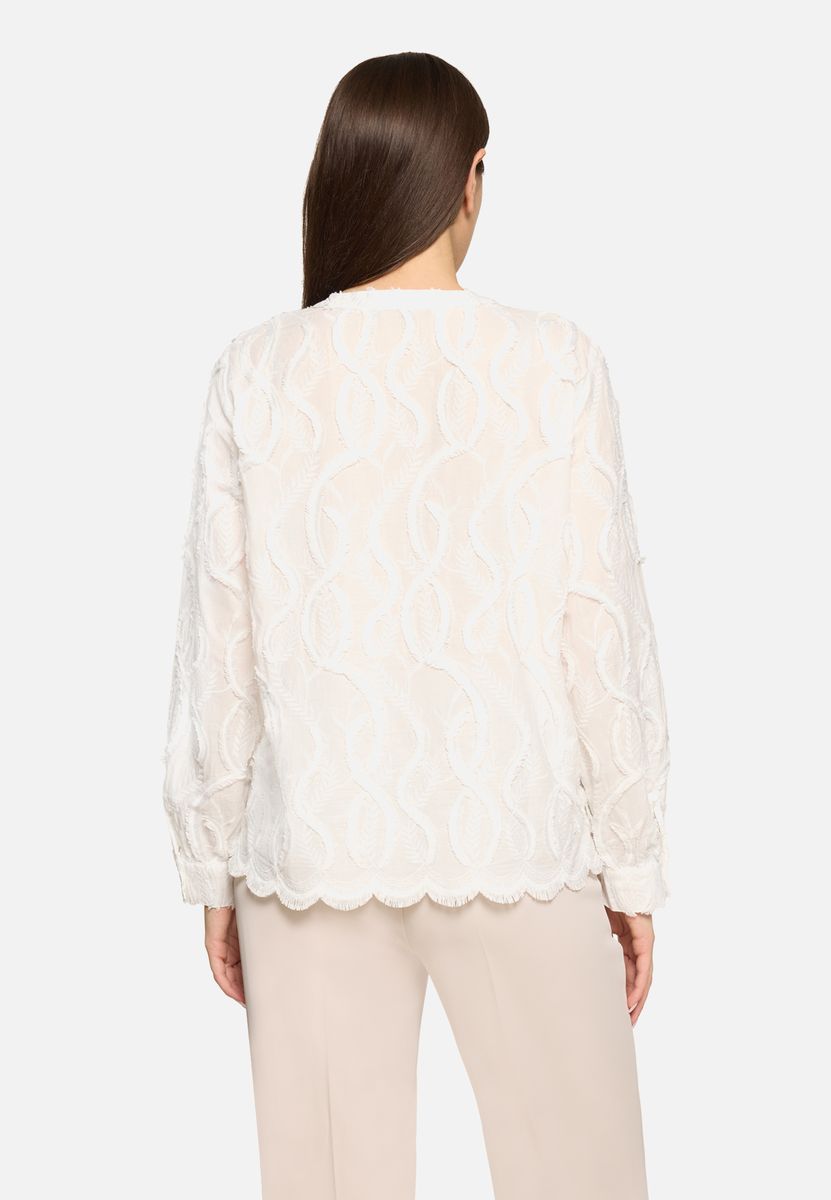 Elegante Spitzenbluse mit Blumenmuster