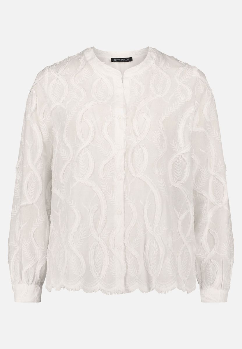 Elegante Spitzenbluse mit Blumenmuster