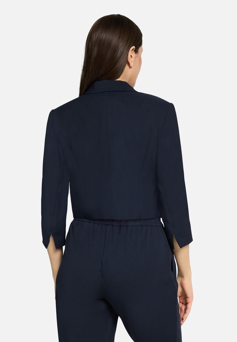 Verschlussloser Kurzblazer mit Revers