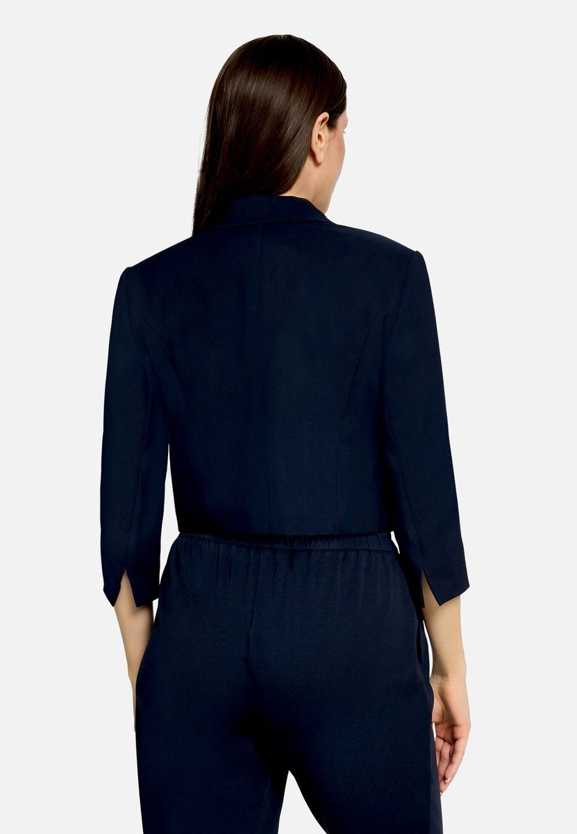 Verschlussloser Kurzblazer mit Revers