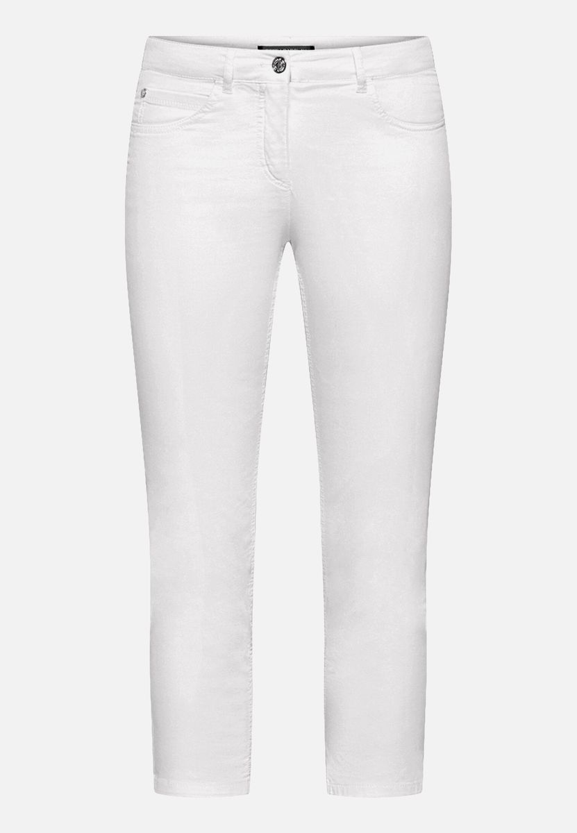 Bequeme verkürzte Low-Waist Hose