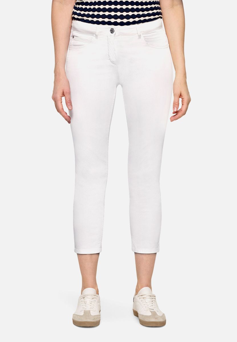 Bequeme verkürzte Low-Waist Hose