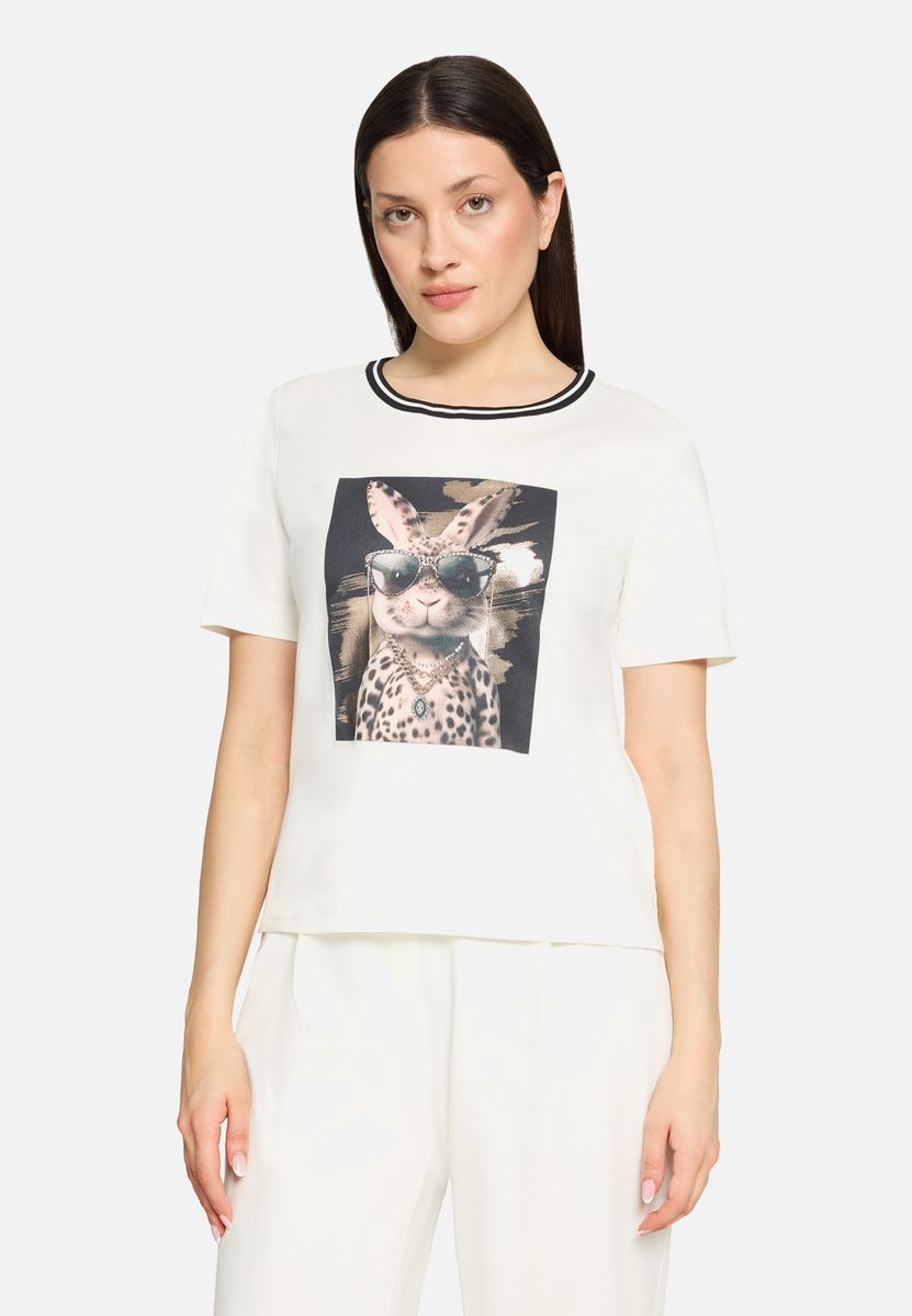 T-Shirt mit verziertem Typografie-Print