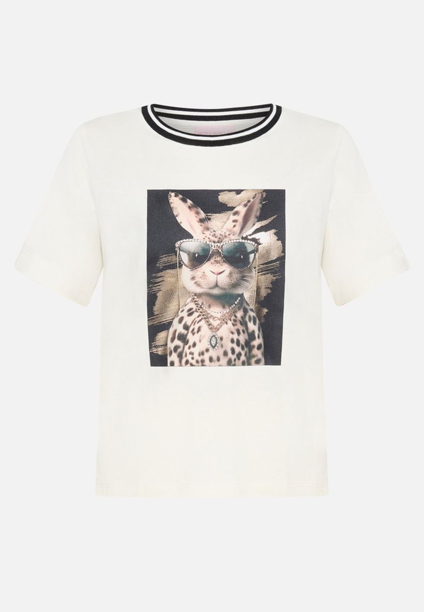 T-Shirt mit verziertem Typografie-Print