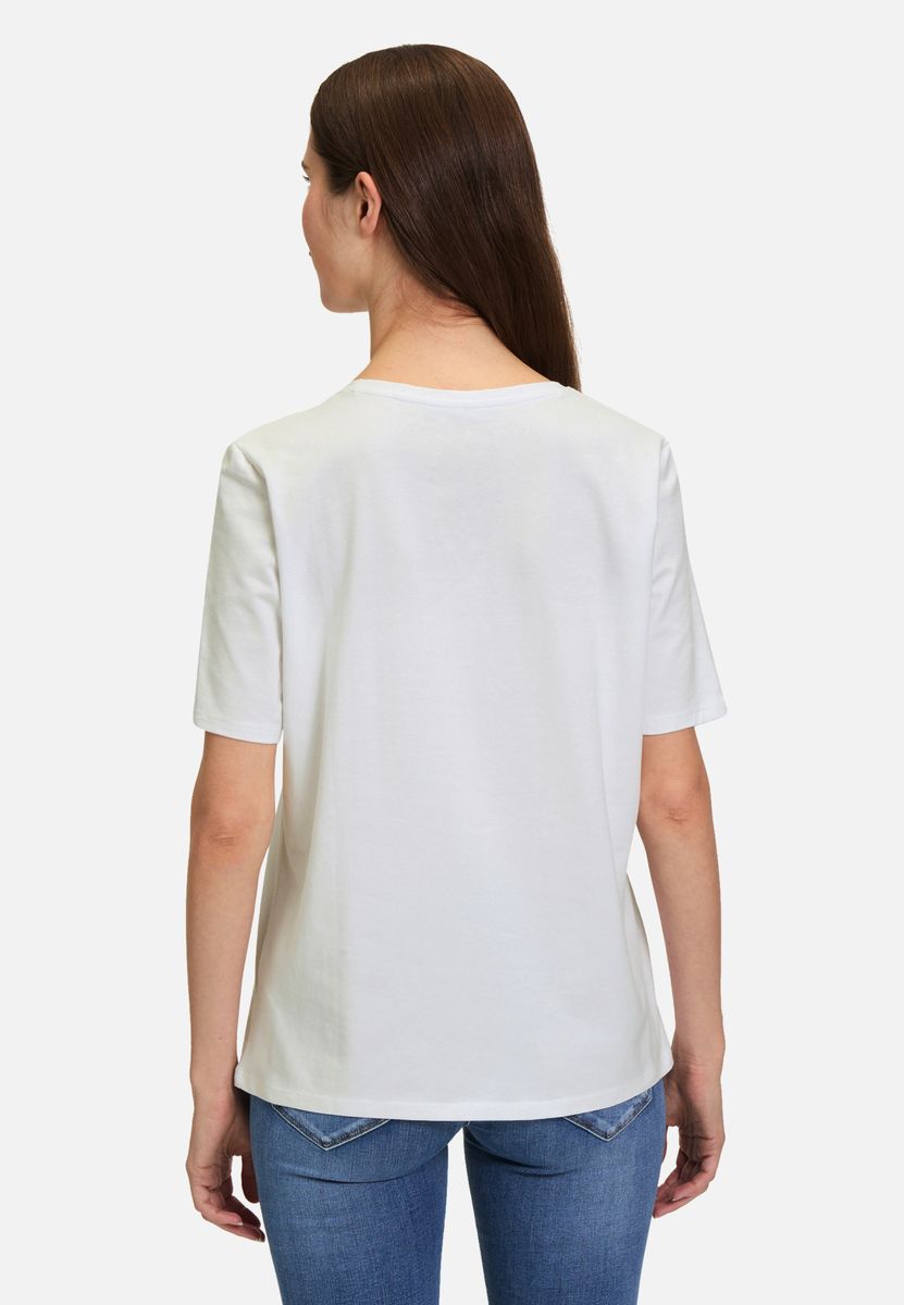 T-Shirt mit verziertem Slogan