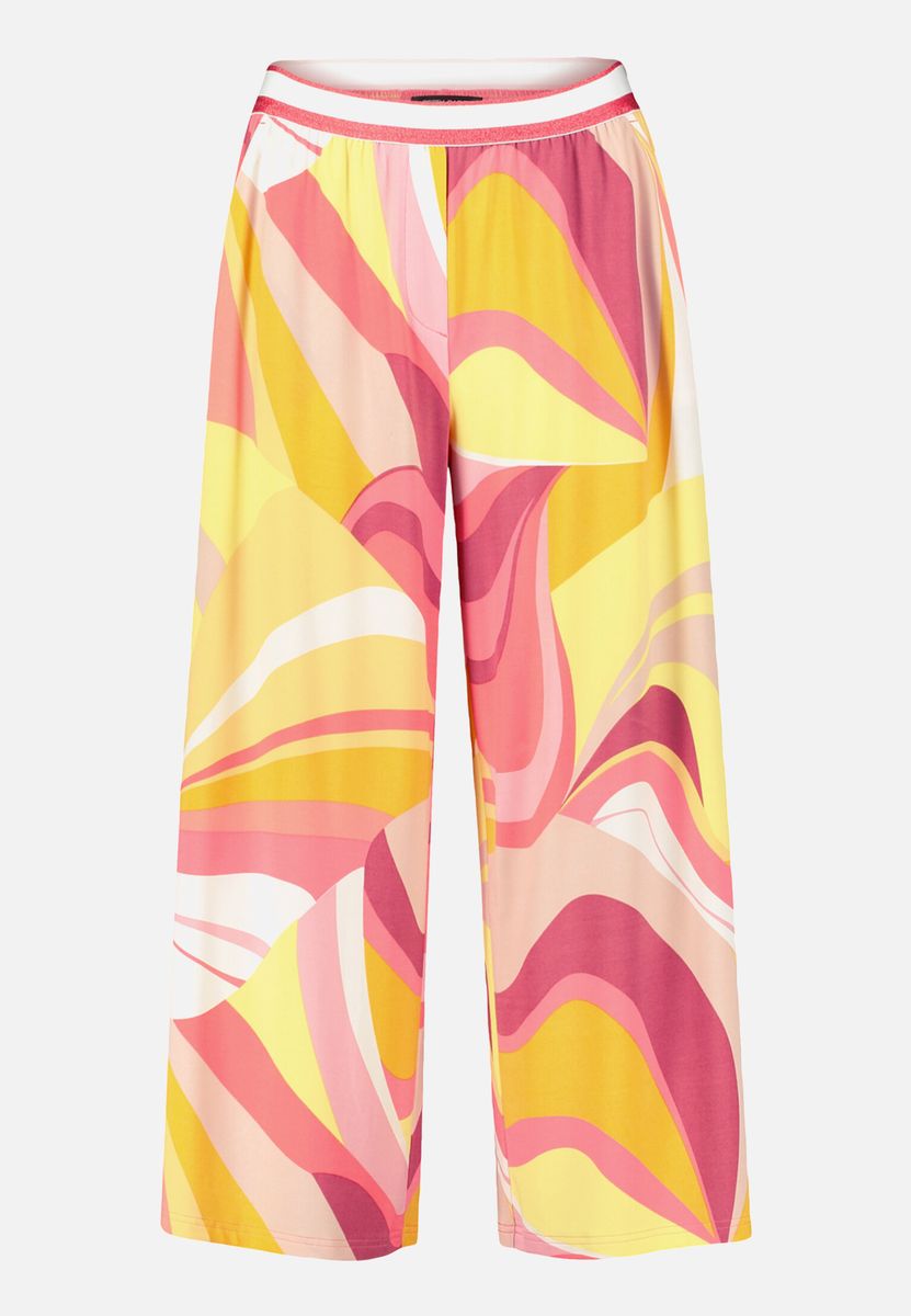 Weite Culotte mit Psychedelischem Print
