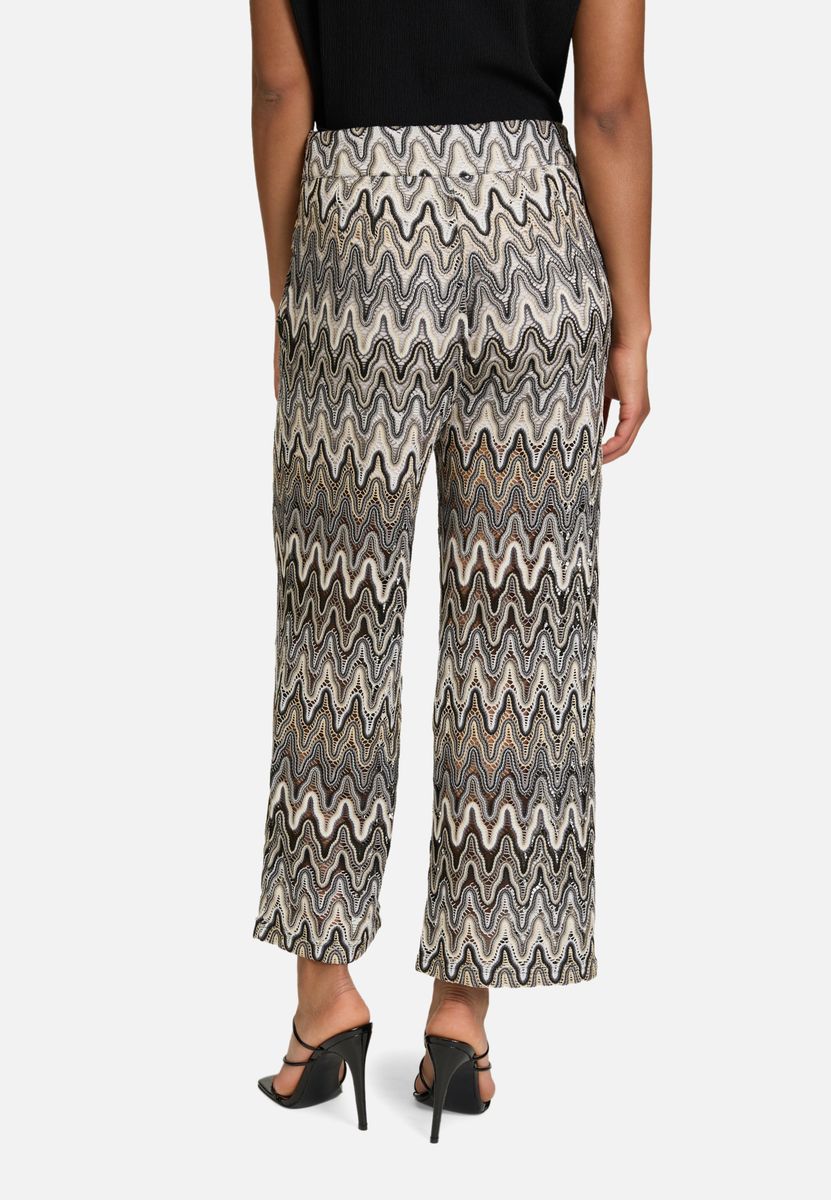 Marlene-Hose mit Zickzack-Muster