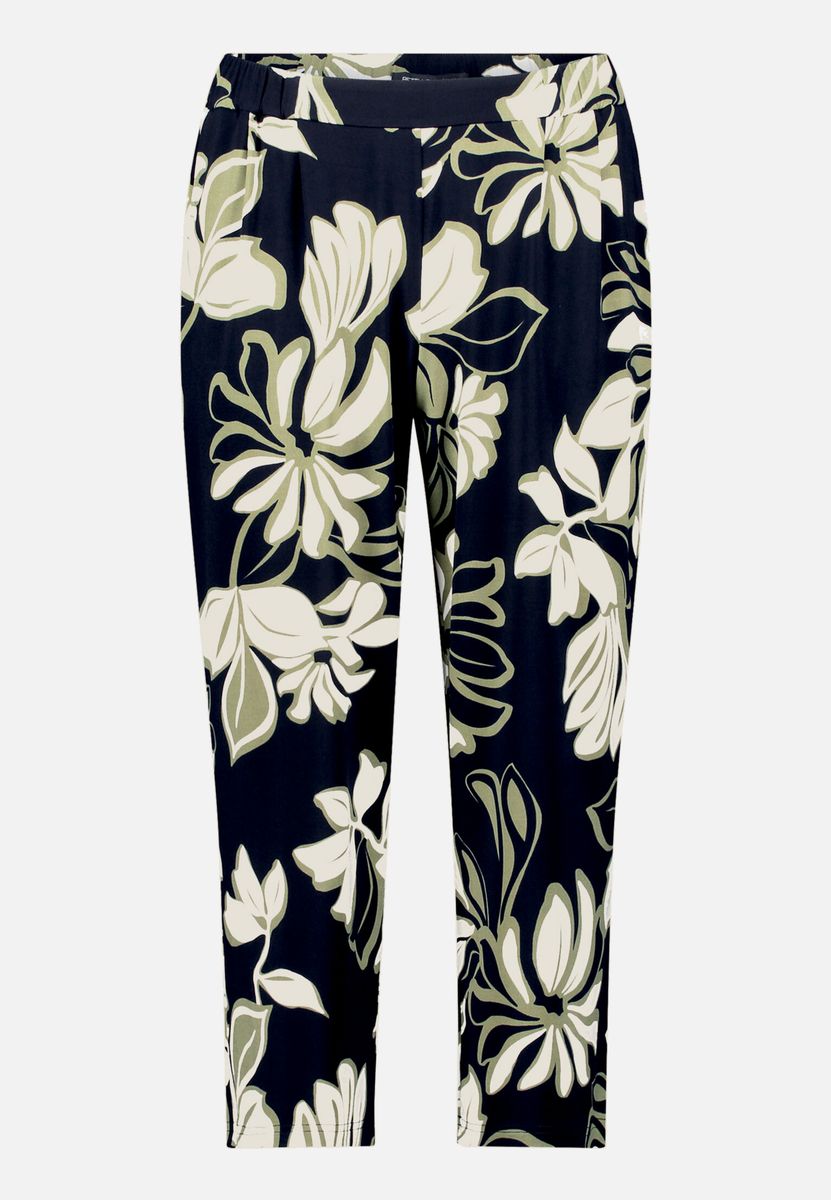 Relaxed-Hose mit grafischem Wellenmuster
