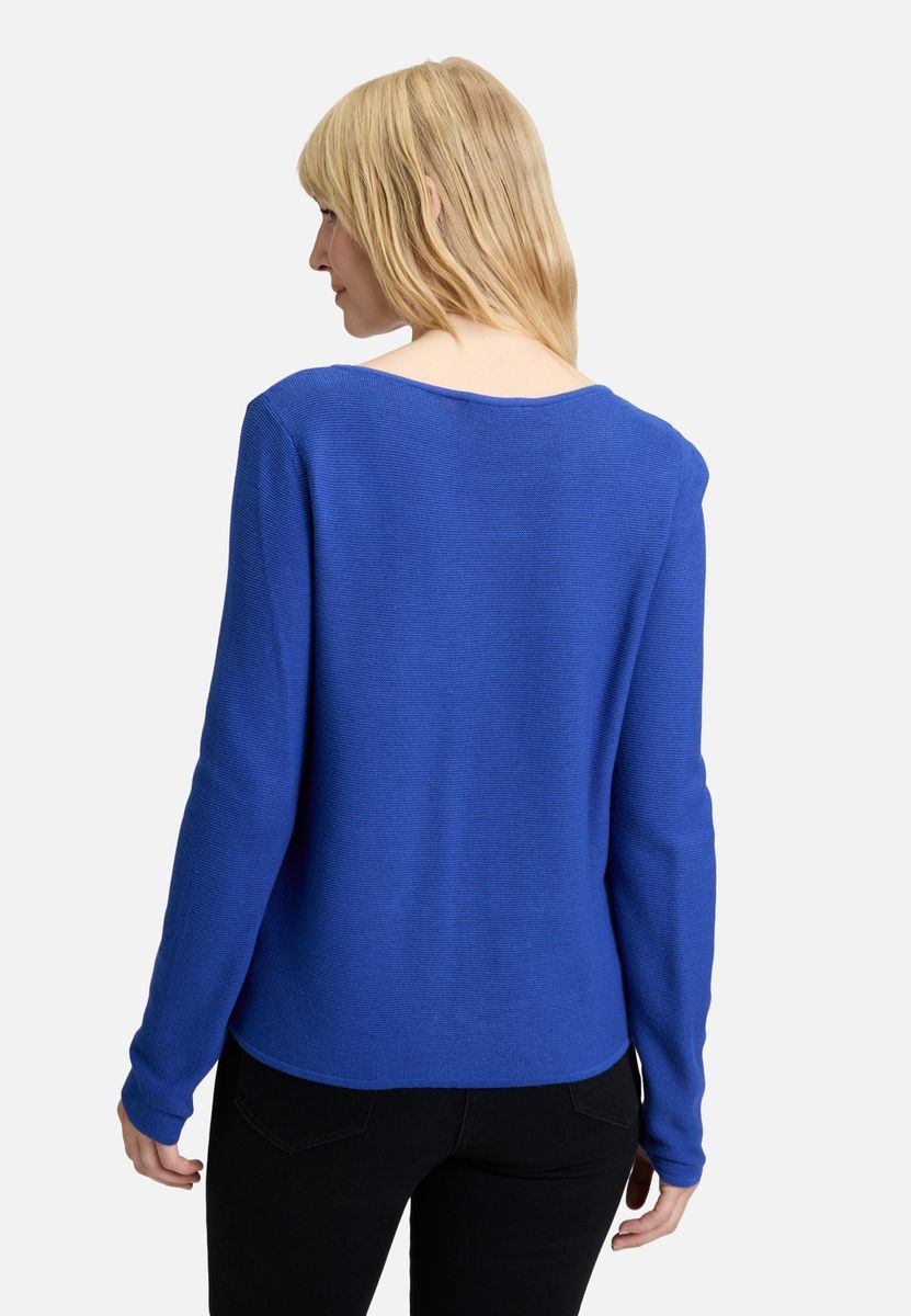 Feinstrickpullover im Boxy-Schnitt mit Taschen