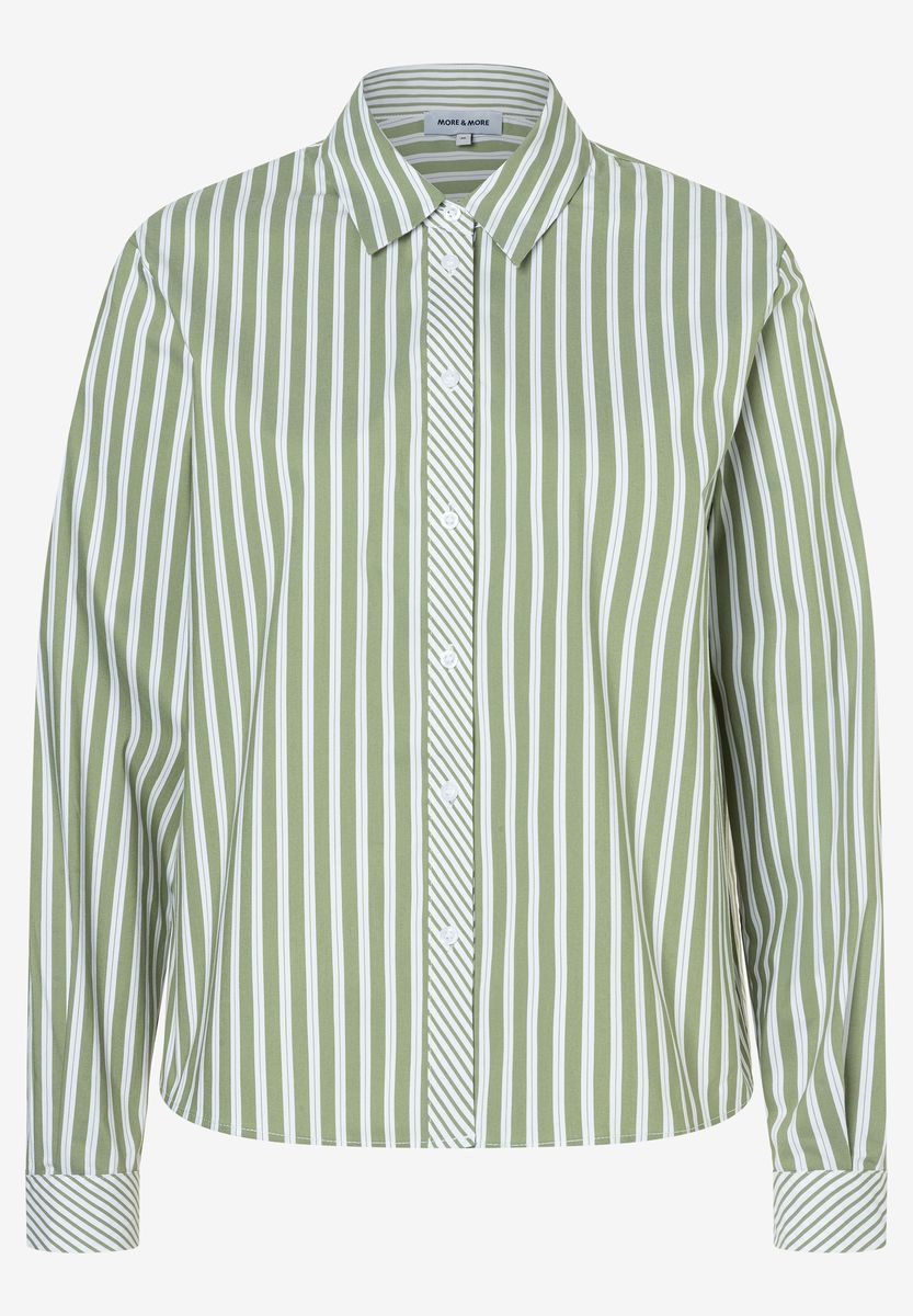 Gestreifte Bluse mit Knopfleiste