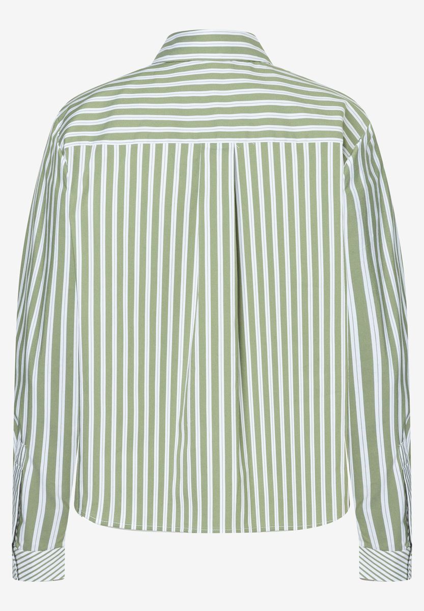 Gestreifte Bluse mit Knopfleiste