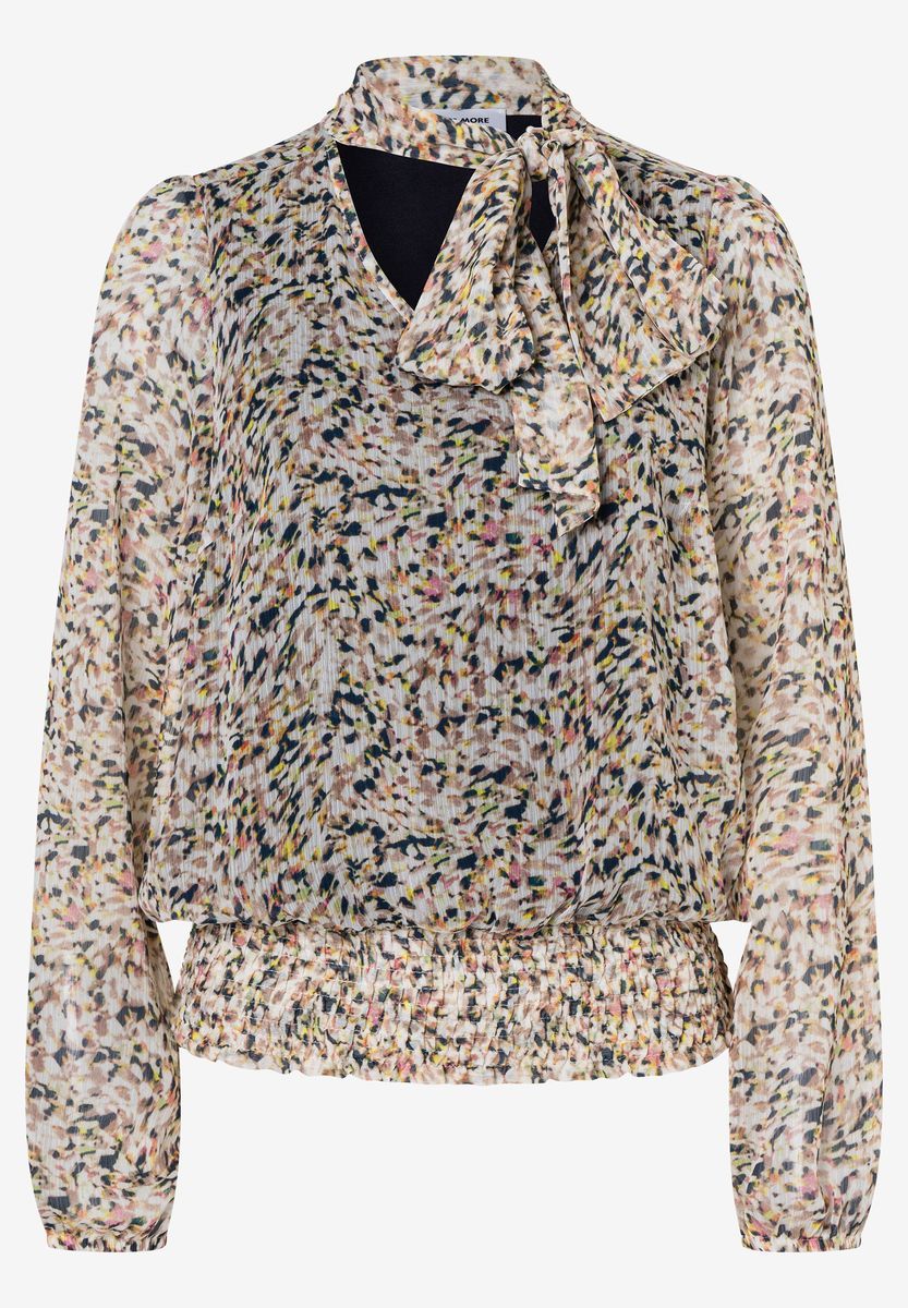 Fließende Schluppenbluse aus Chiffon