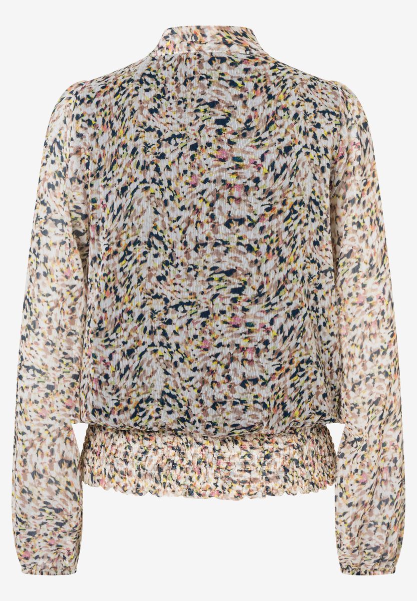 Fließende Schluppenbluse aus Chiffon