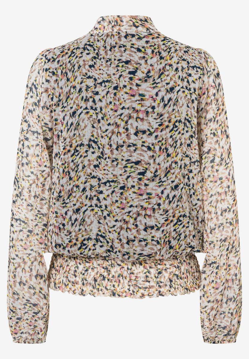 Fließende Schluppenbluse aus Chiffon