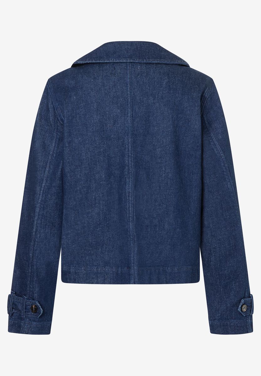 Zweireihige Denim Cabanjacke