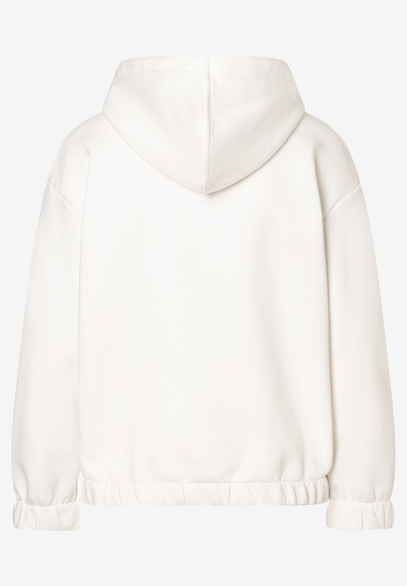 Hoodie mit Grafik-Schriftzug und Pailletten