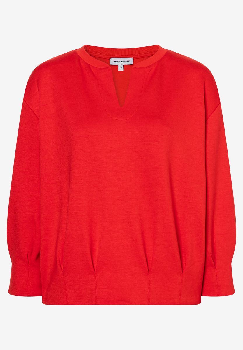 Locker geschnittenes Sweatshirt mit Falten