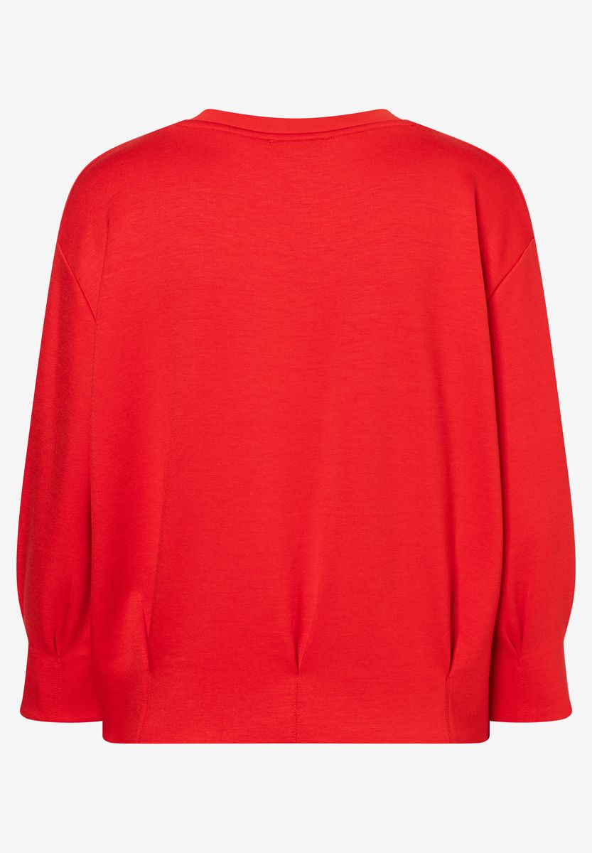 Locker geschnittenes Sweatshirt mit Falten