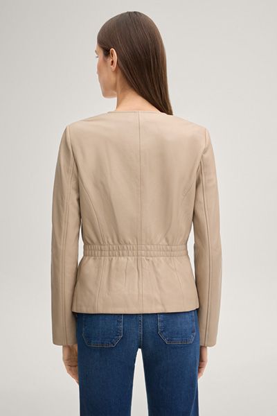 Taillierte Lederjacke aus Lammnappa