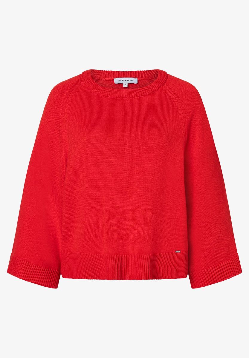 Strickpullover mit weiten Ärmeln