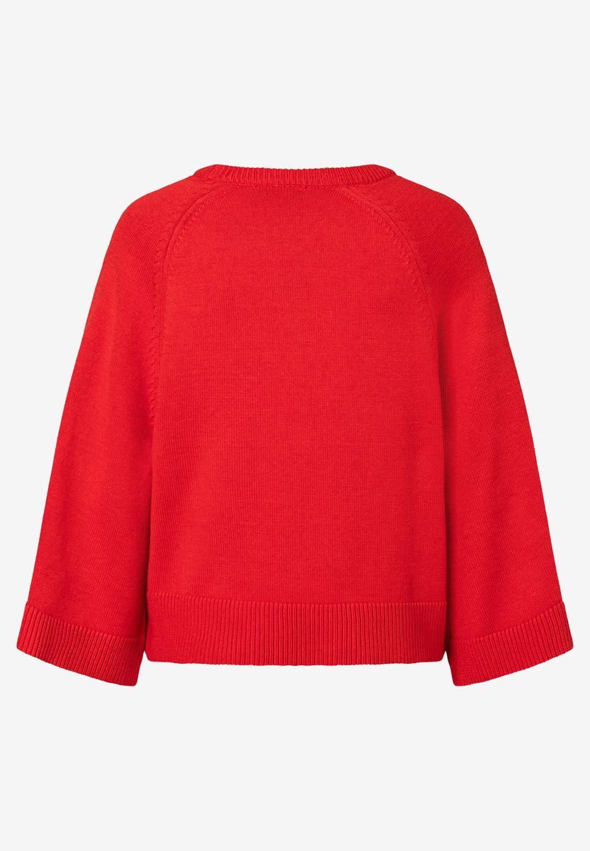 Strickpullover mit weiten Ärmeln
