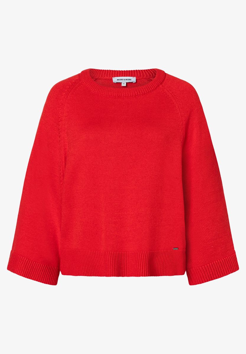 Strickpullover mit weiten Ärmeln