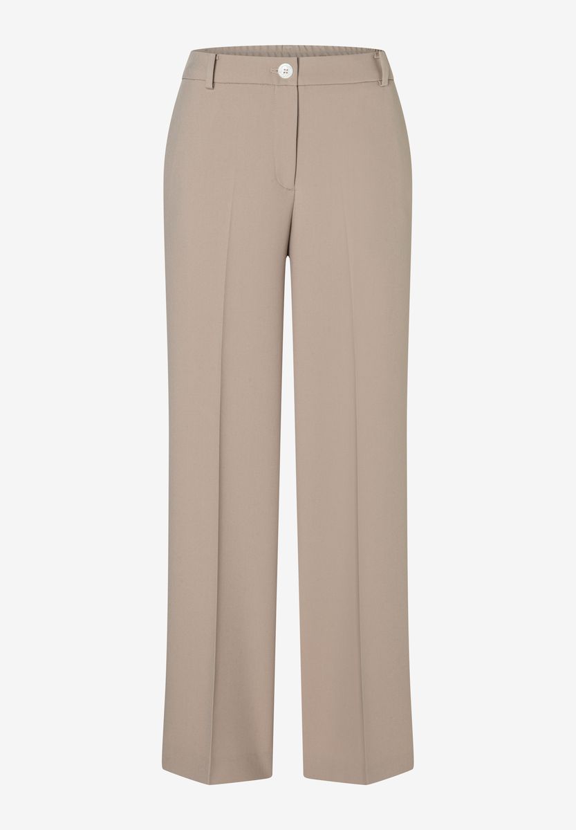 Elegante Weit Geschnittene Stoffhose