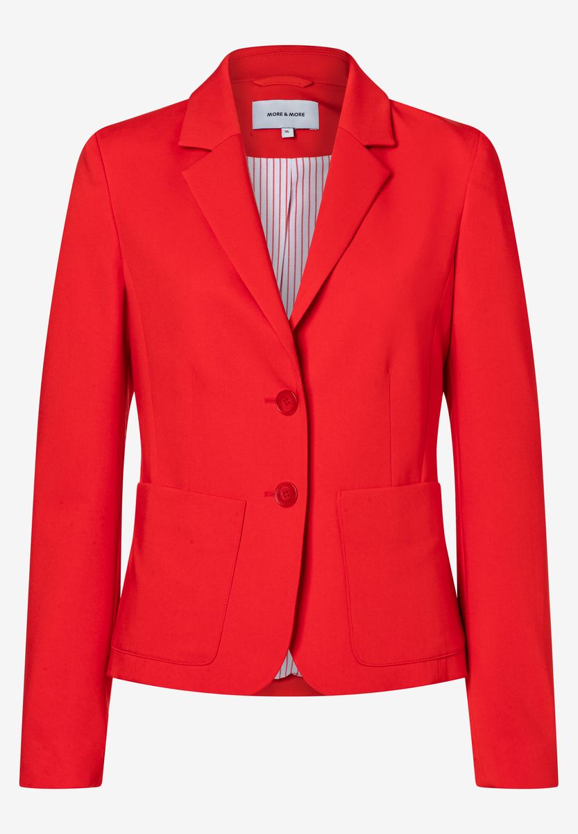 Taillierter Zwei-Knopf-Blazer mit Taschen