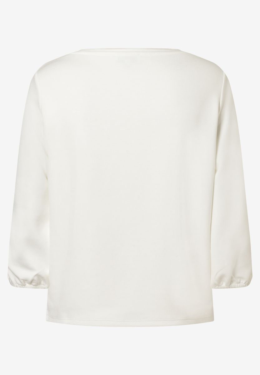 Lässiges Sweatshirt mit gerafften Ärmeln