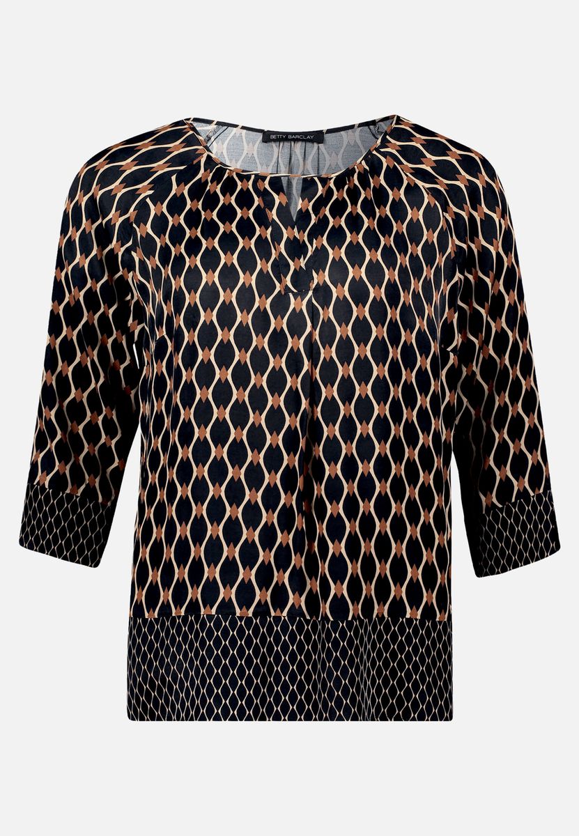 Schlupfbluse mit grafischem Print