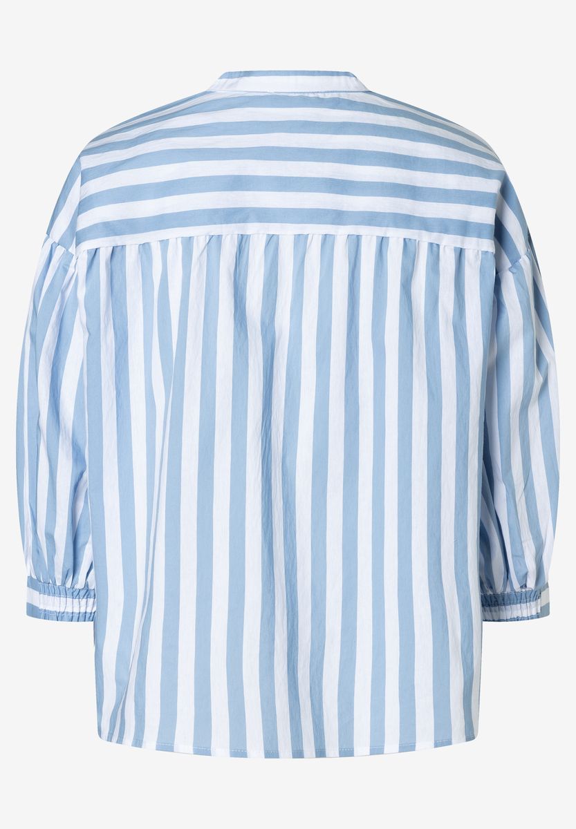 Oversized Gestreifte Tunika-Bluse