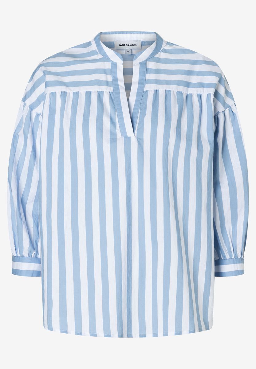 Oversized Gestreifte Tunika-Bluse