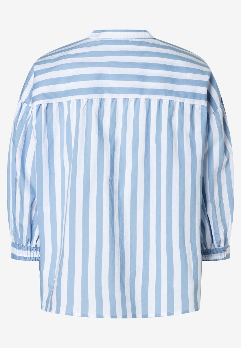Oversized Gestreifte Tunika-Bluse