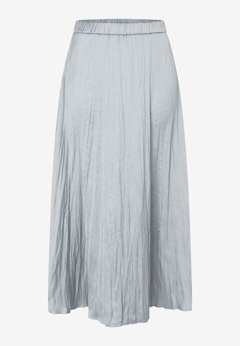 Satin-Midi in Crash-Optik