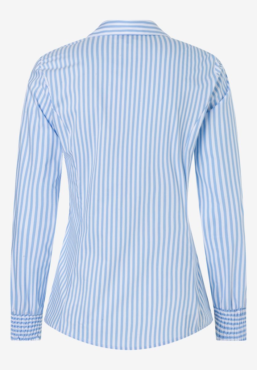 Klassische Bluse mit Längsstreifen