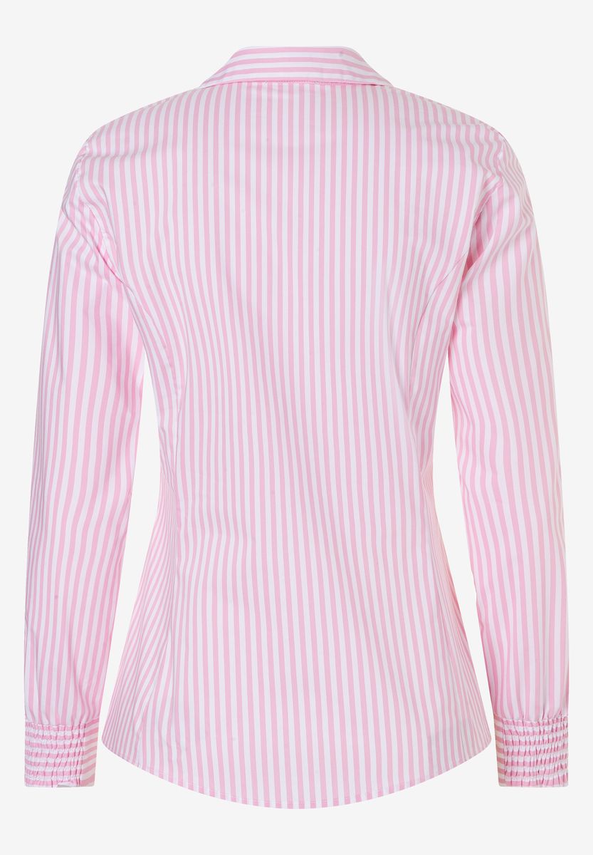 Klassische Bluse mit Längsstreifen
