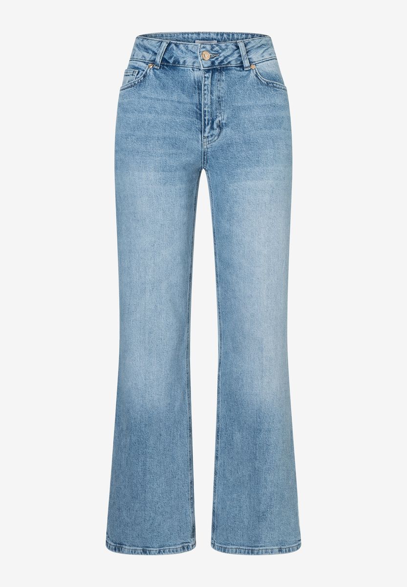 High-Waist Marlene Jeans mit weitem Bein