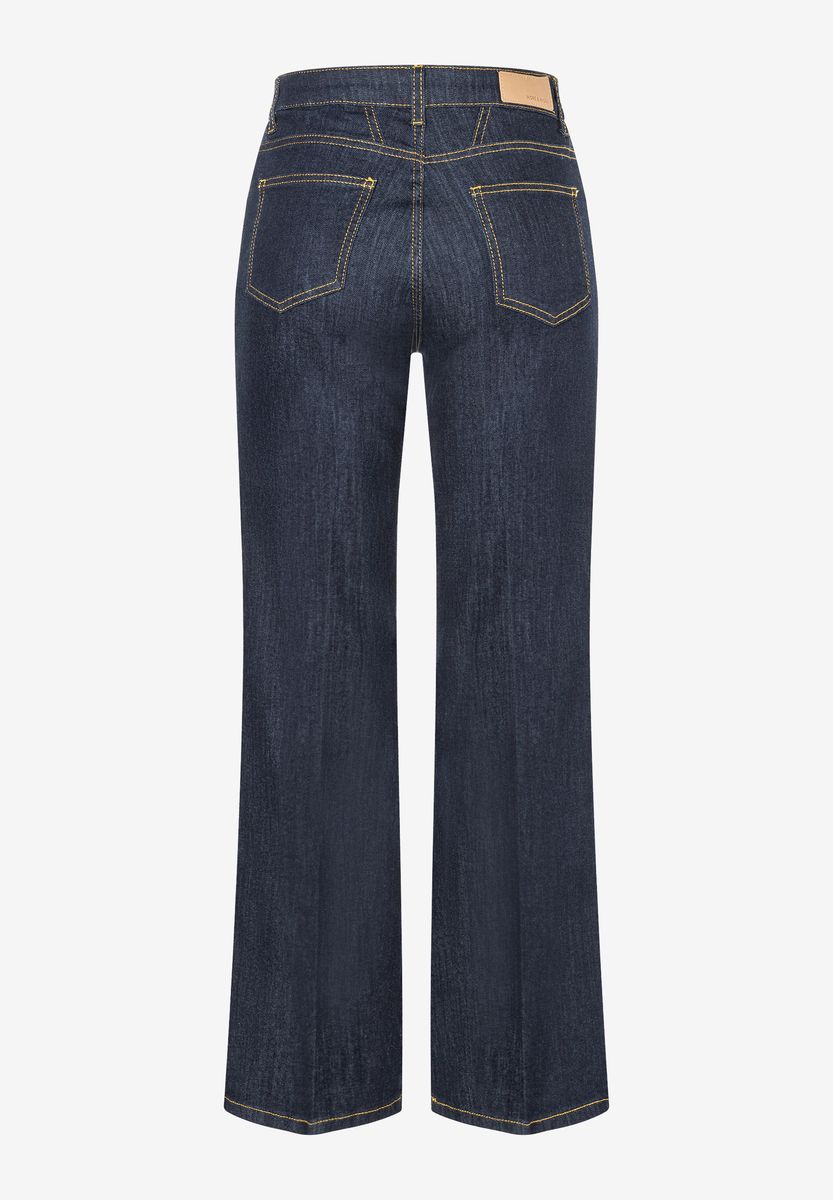 High-Waist Marlene Jeans mit weitem Bein
